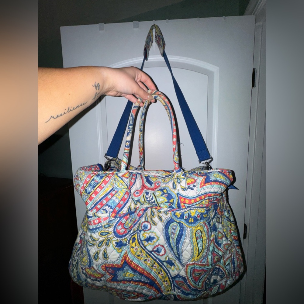 Vera Bradley Cotton Grand Traveler Bag